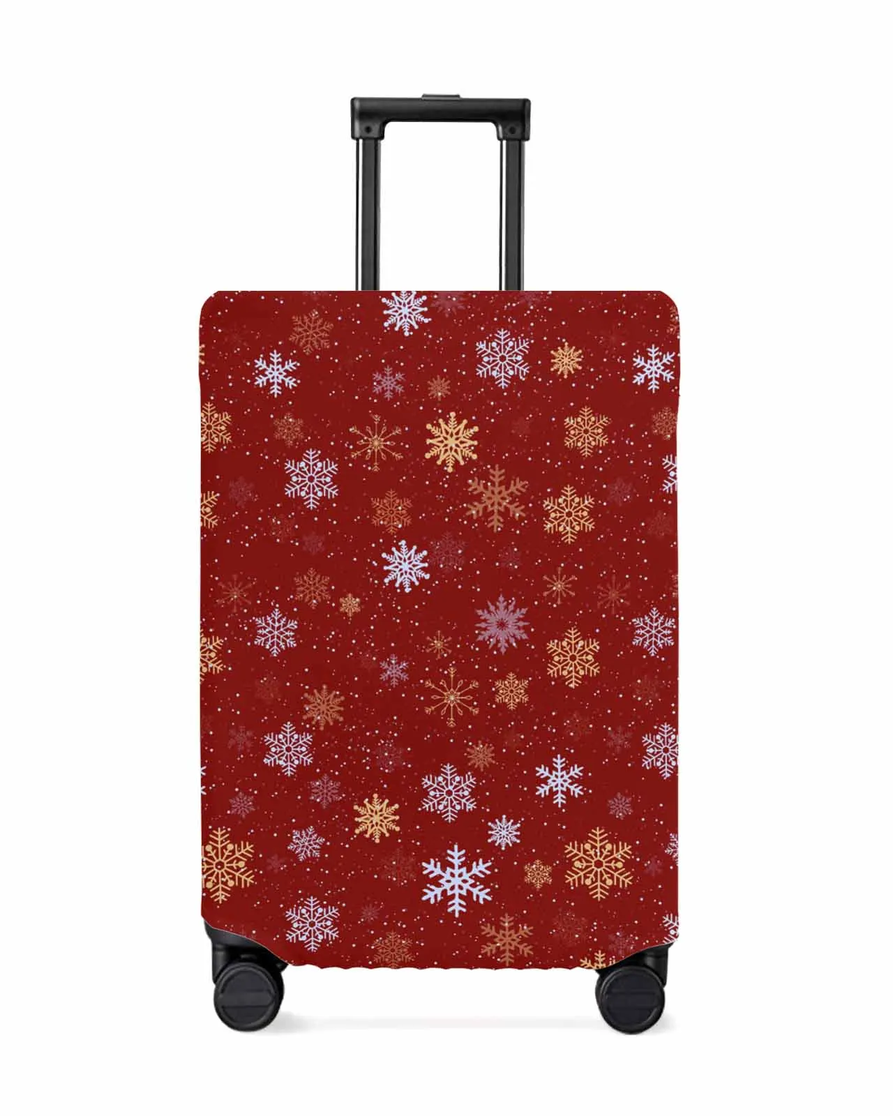 Snowflake Christmas Winter Elastic Baggage Cover For 18-32 Inch Suitcase Case Dust Cover Travel Accessories