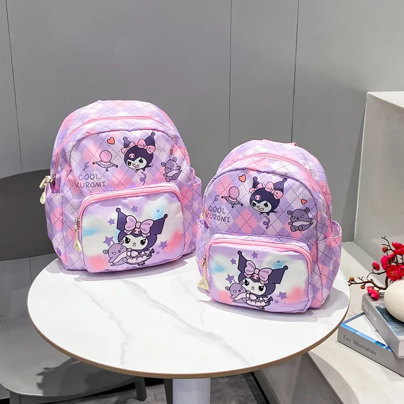 Sanrio Bag Cinnamoroll Backpack Schoolbag Kids Cute Kuromi Student High Capacity Cartoon Shoulder Bag Birthday Gifts Friends