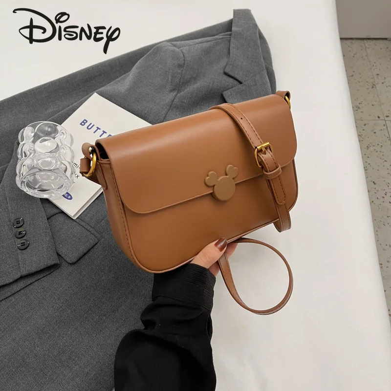 Disney Mickey New Women\'s Crossbody Bag Fashion High Quality Women\'s Handbag Solid Color Versatile Multi Functional Women\'s Bag