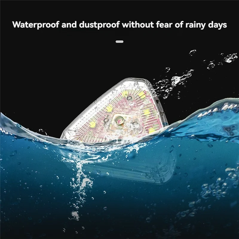 Luz LED estroboscópica Mini luces estroboscópicas inalámbricas carga USB impermeable a prueba de polvo para Drone coche camión bicicleta RC barco