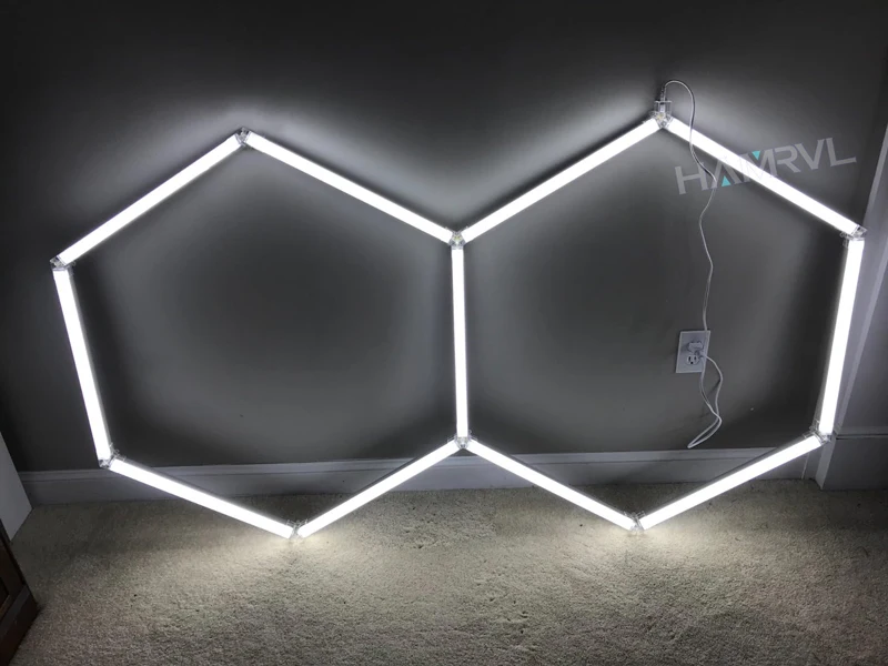 Hexagon LED Light 2-Pin Power Cord with On/Off Switch for HAMRVL Honeycomb Garage Lights & Lighting Systems Replacement Cable