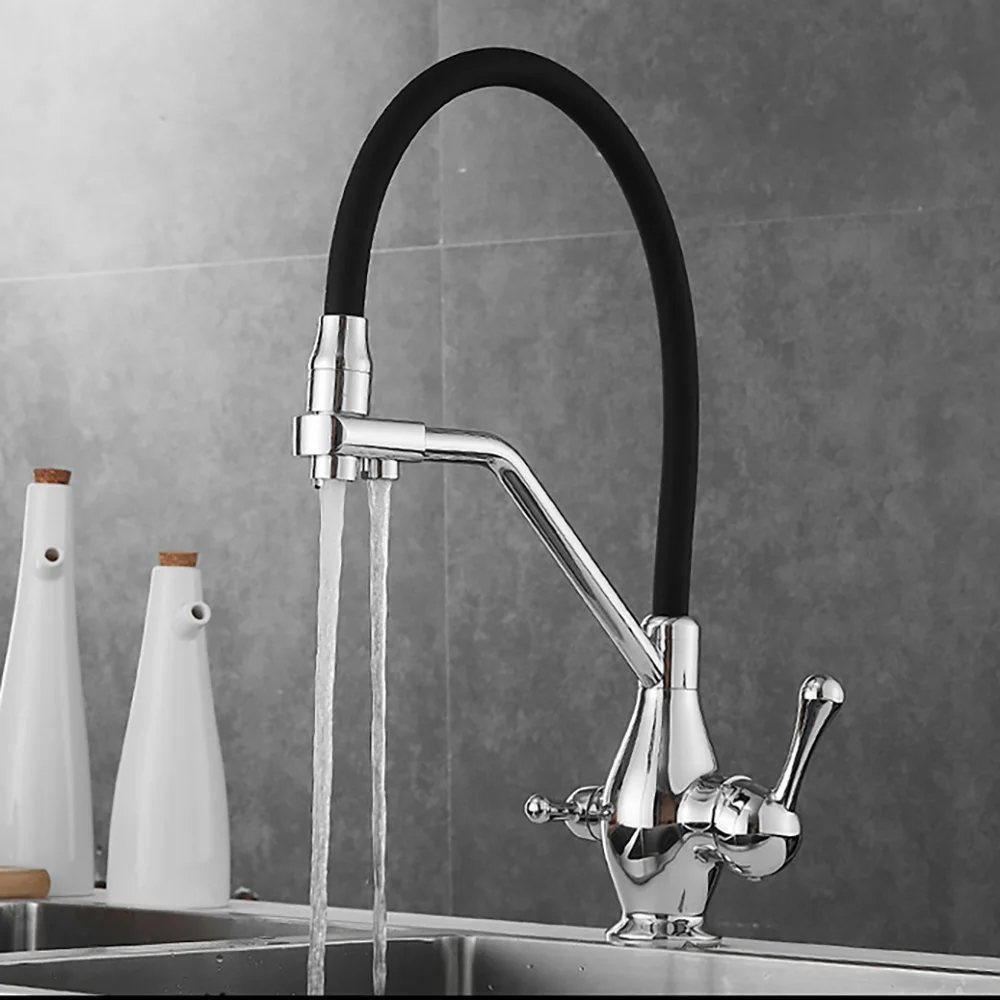 Tianview-Purificateur d'eau chaude et froide en laiton, 3 en 1, PLANkitchen, eau blanche, boisson directe, galvanoplastie au bronze