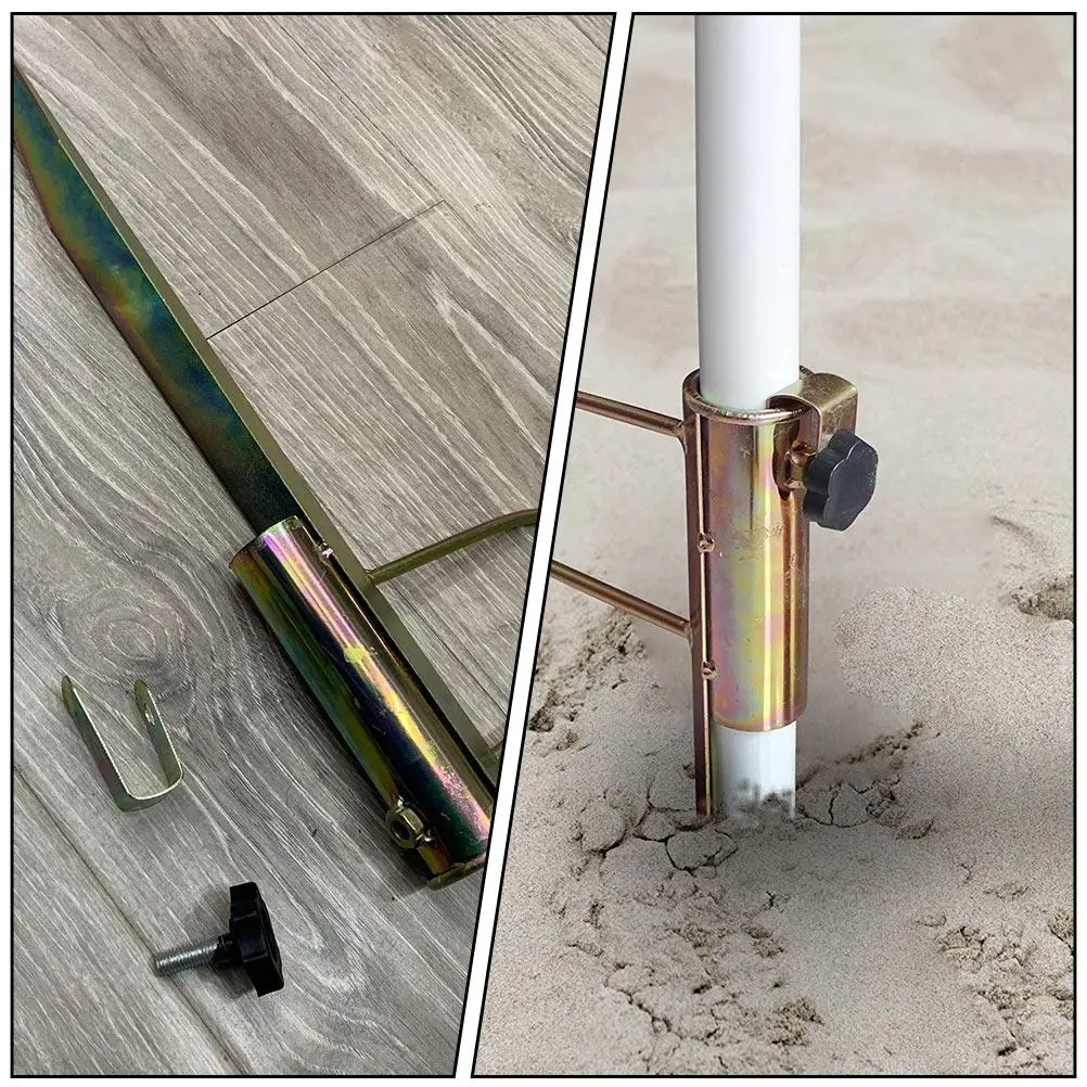 

Beach Umbrella Anchor Outdoor Sunshade Fork Metal Stand Heavy Duty Durable Sand Camping Garden Outdoor Furniture Accessories