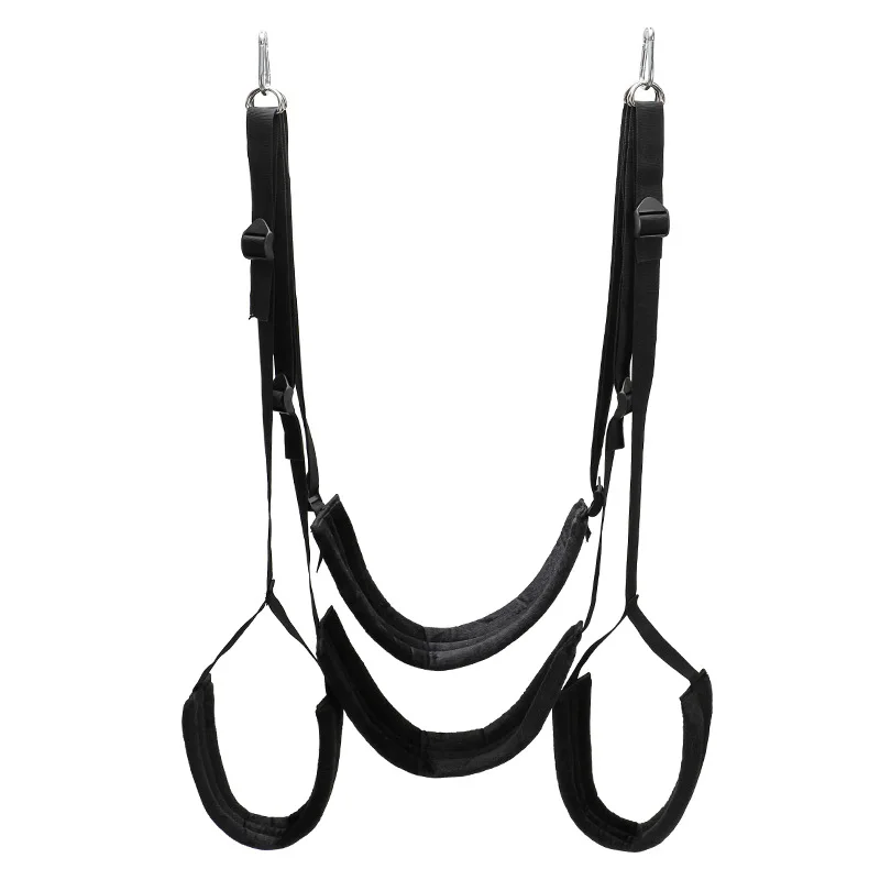 Couples Sex Swing Soft Seat and Leg Bondage BDSM Restraint Cuff Enhancer Erotic Hanging Door Swing Adult Sex Toys Sex Furniture