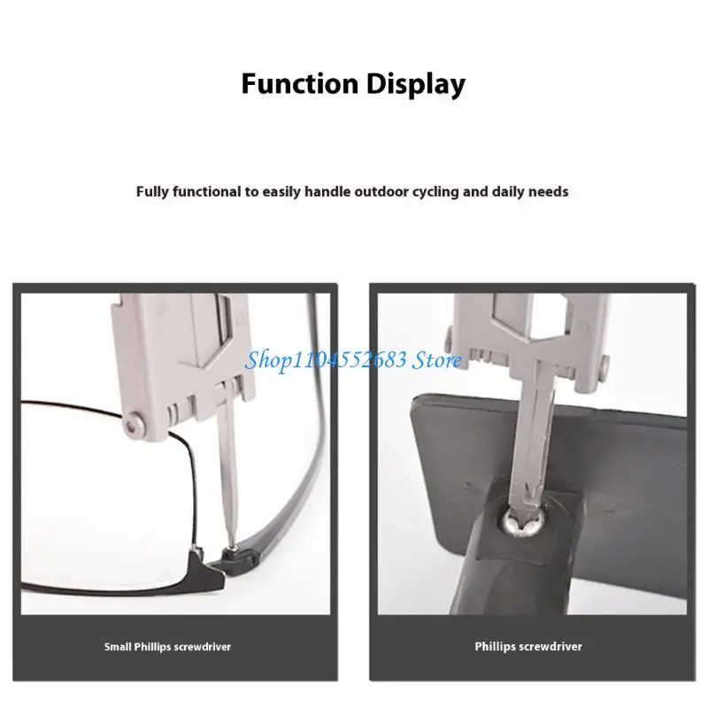 Y6GD Lightweight All Purpose Tool Combines Screwdriver Wrench Card Ejectors For Cycling Maintenance