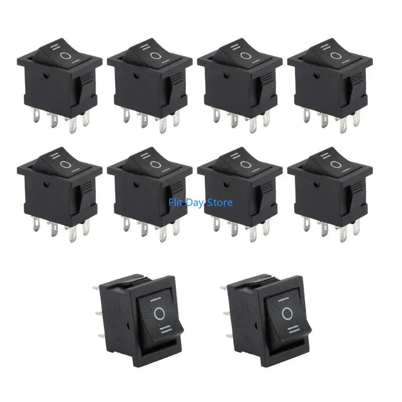 F92C 1/4/10pcs القوارب البحرية مفاتيح Rocker 6 دبوس 3 بوضع مفاتيح تبديل الروك