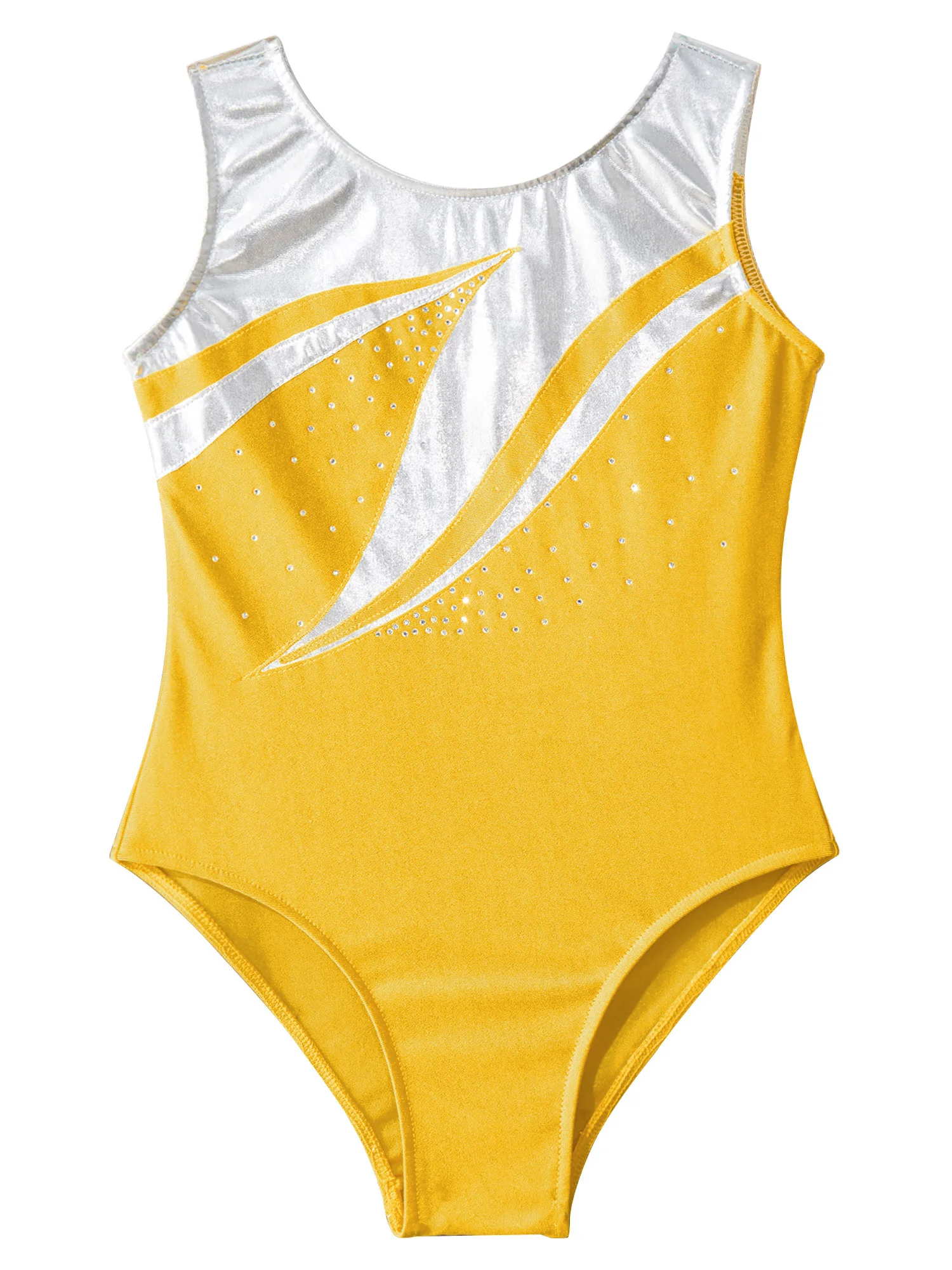 Танцевальные трико для катания на коньках, детский гимнастический комбинезон для девочек, блестящий балетный трико металлик, боди, перфорированная одежда