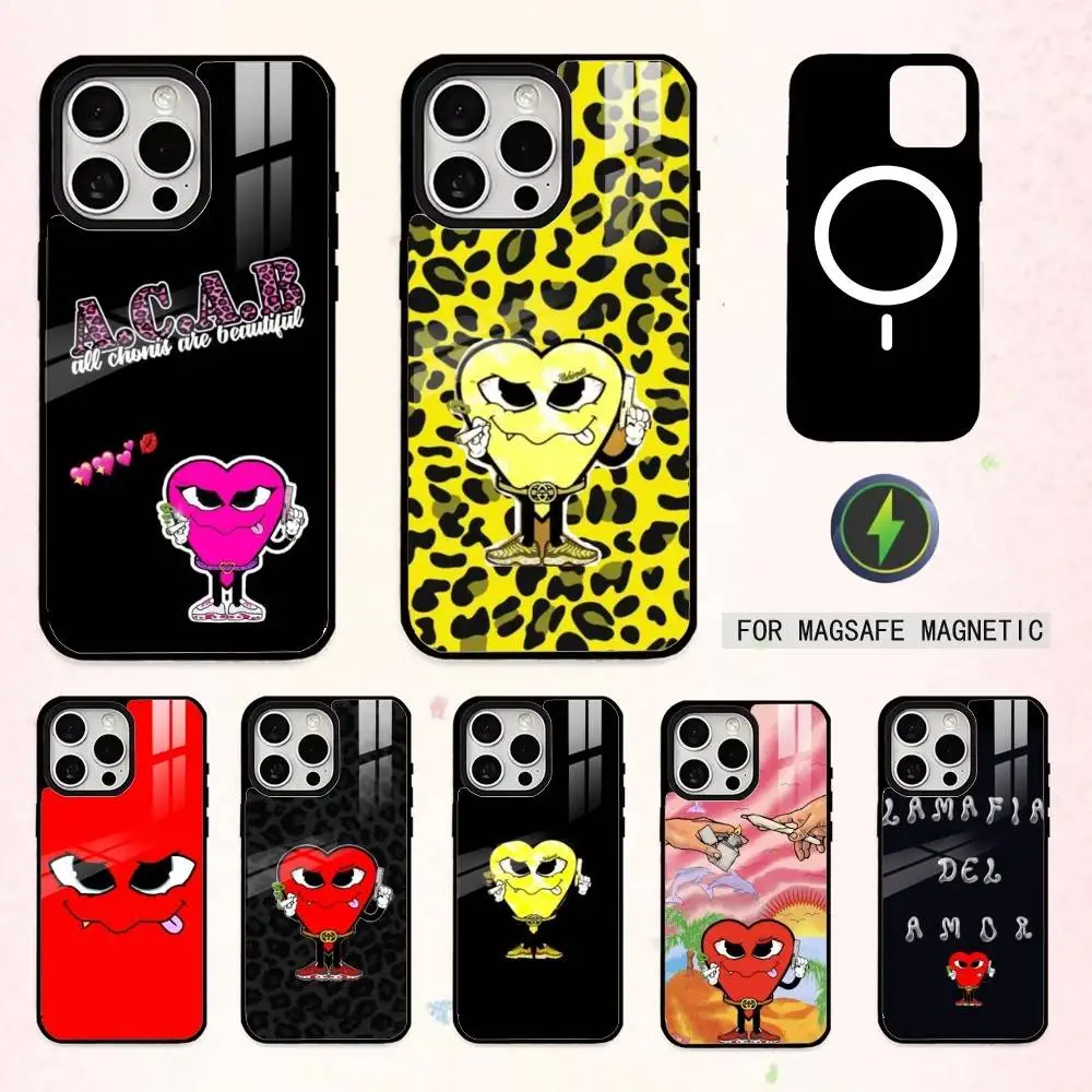 

Love M-Mafia La Mafia Del Amor Phone Case For iPhone17,16,15,14,13,12,11 Plus,Pro Max Magnetic For Magsafe Wireless Charging