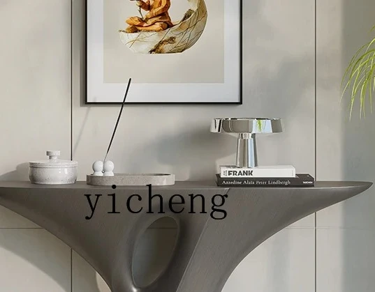 

XL1 entrance table enters the house against the wall, extremely narrow aisle, semi-round entrance table, creative and advanced