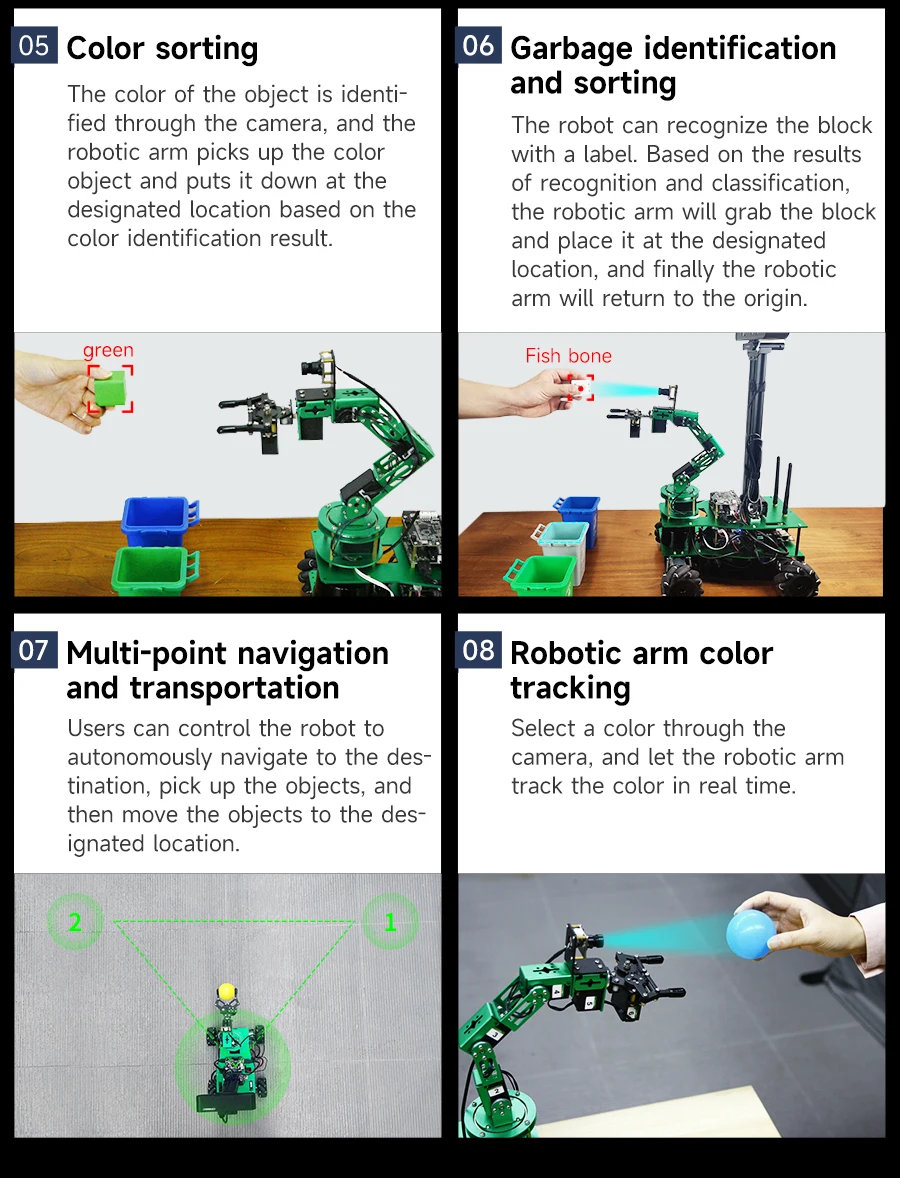 ROSMASTER X3 PLUS ROS Roboter-Python-Programmierung mit MecanumWheel 6DOF Roboterarm für Jetson Orin NANO Orin NX SUPER RaspberryPi – Detail 14