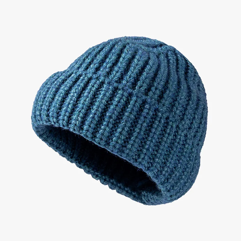 

Casual Knitted Women's Hat Outdoor Thick Beanies Autumn Winter Keep Warm Caps For Men Imitation Cashmere Skullcap