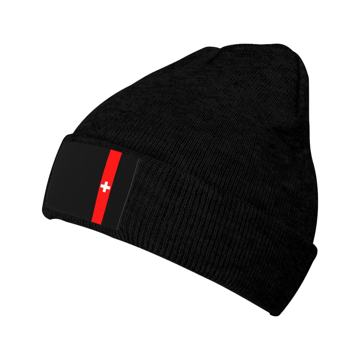 Swiss Switzerland Flag Skullies Beanies Caps Fashion Winter Warm Women Men Knit Hats Unisex Adult Bonnet Hats