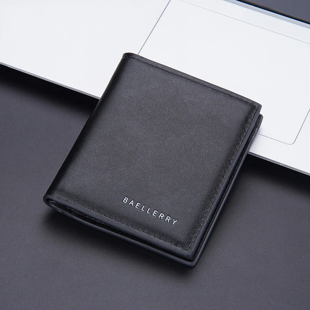 2023 New Short Wallet for Men Small Money Purses Wallets New Design Leather Slim Purse Bifold Card Holder Thin Wallets for Man