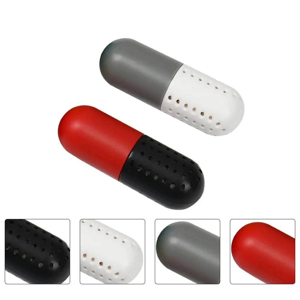 

2Pcs Deodorant Capsule Plastic Zeolite Odor Absorbing Fresh Dry Capsule for Shoes Closet Wardrobe Dorm Home Supply