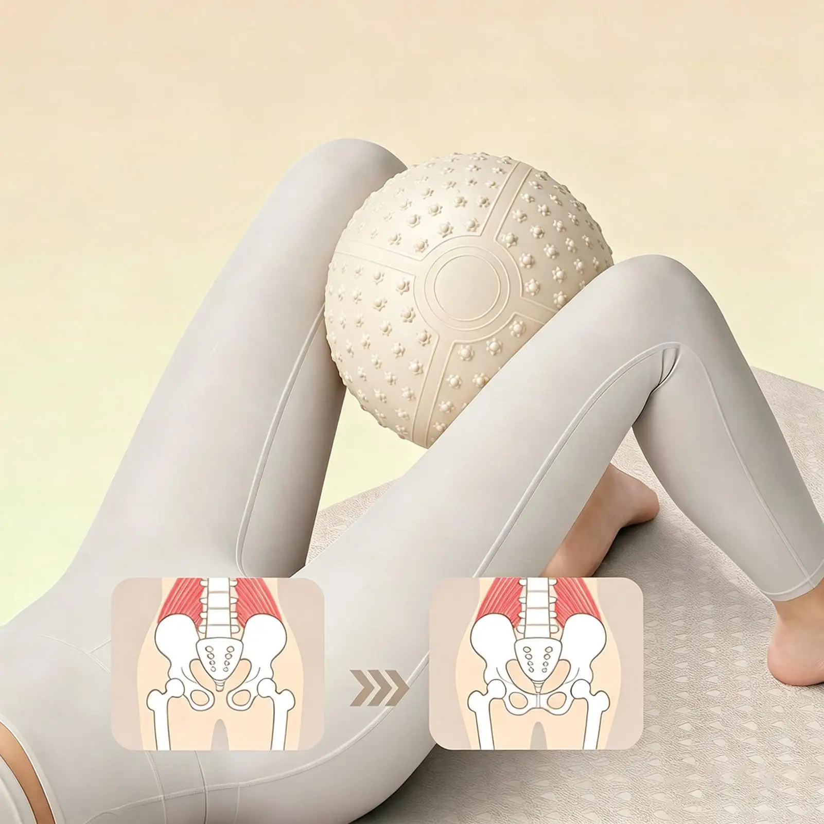 Exercise Ball Small Portable Massage Balance Equipment Inflatable Exercise Ball Body Shaping For Women Physical Muscle Pelvic