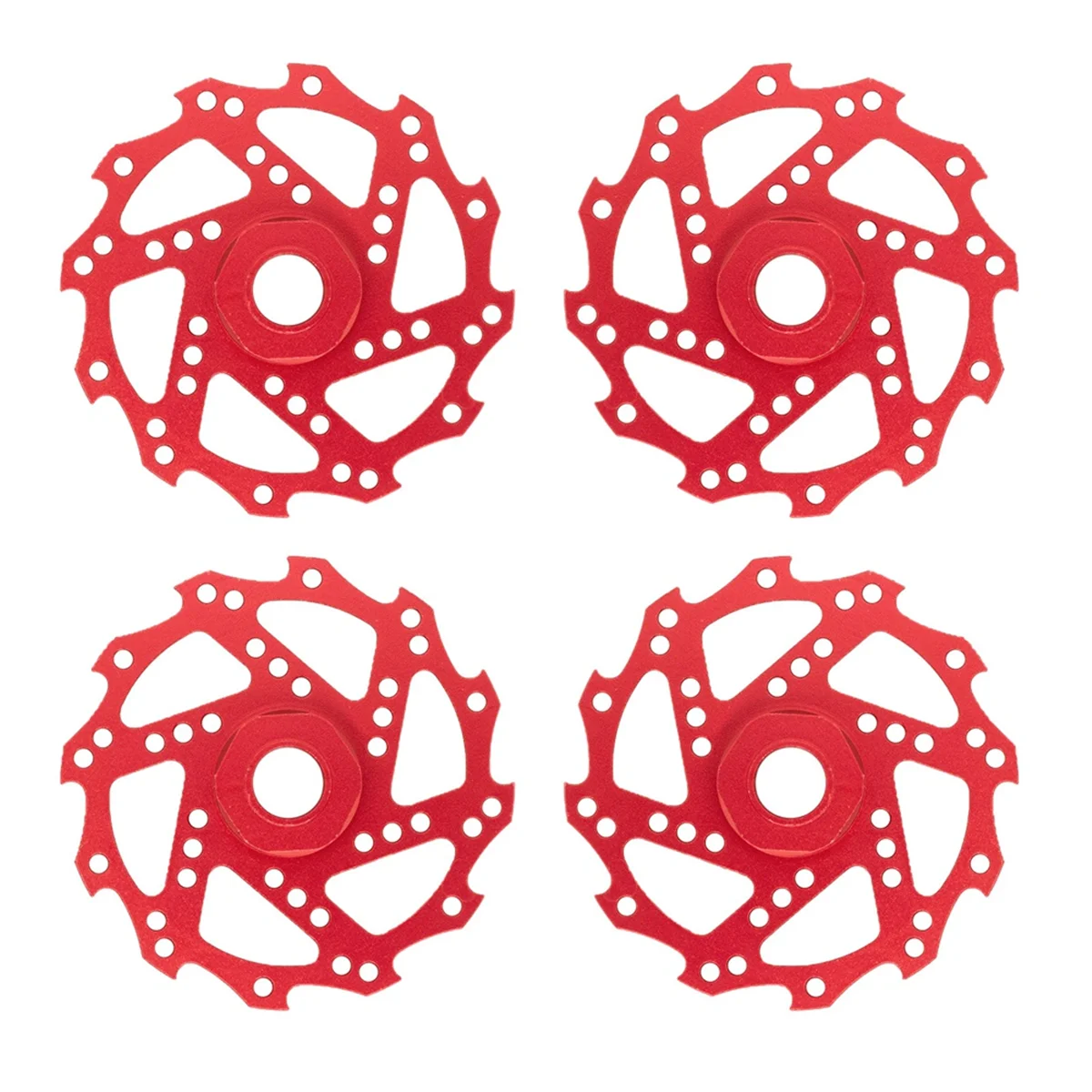 

ABJL 4PCS Brake Disc Wheel Hex Hub Adapter 17mm for Arrma 1/7 Infraction Limitless Felony 1/8 Typhon RC Upgrade Parts Red