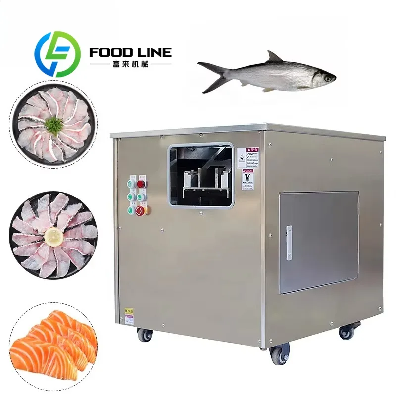 Automatic Fresh Fish Slicer Cutting Machine Fish Cutting Fillet Machine Fish Slicing Machine Meat
