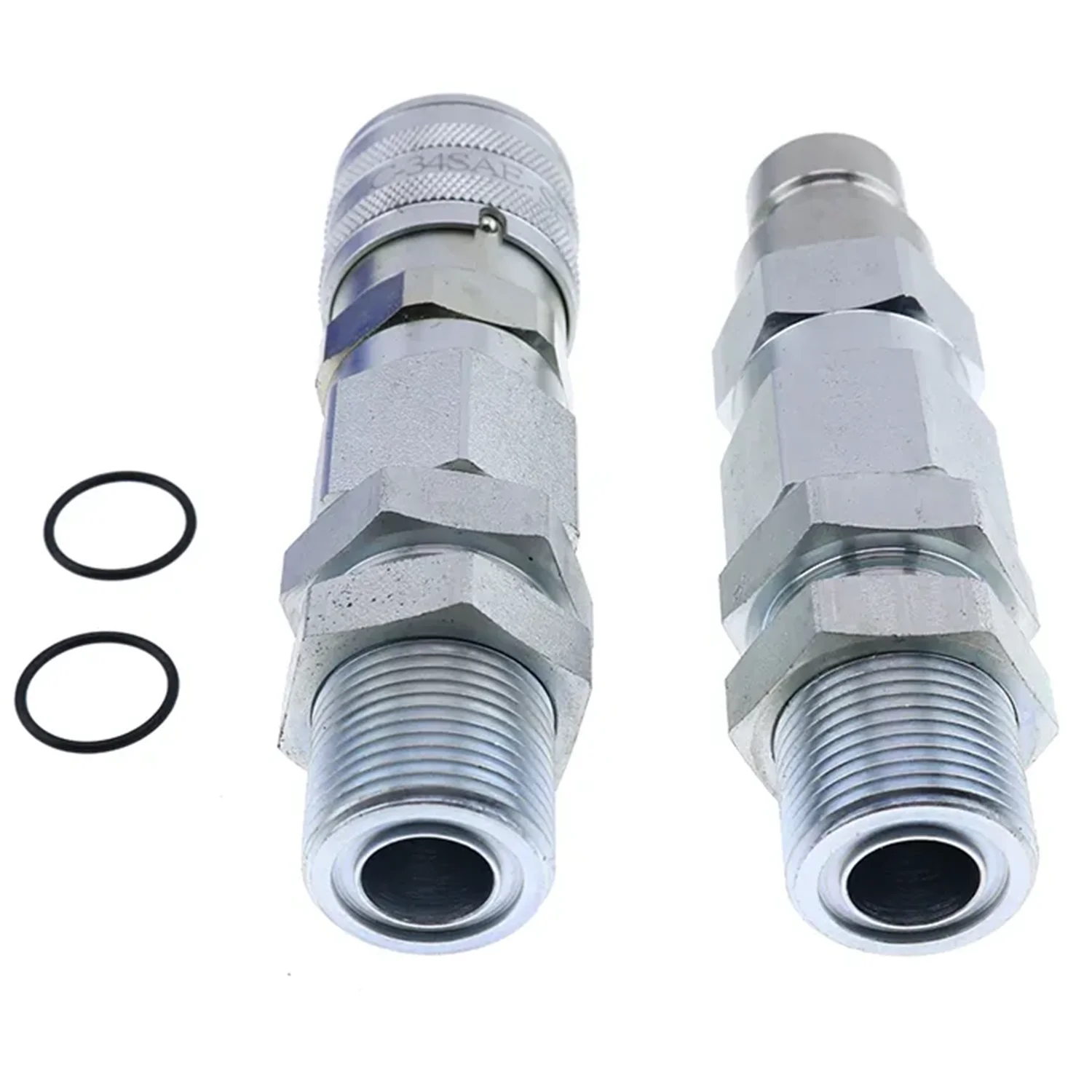 Flat Face Hydraulic Quick Connect Coupler AT312877 KV13885 For Bobcat New Holland CASE GEHL  JIC Thread 1/2
