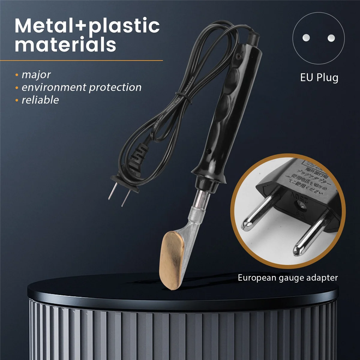 NEW Electric Soldering Iron with Plastic Handle Flat Tip for Car Bumper Repair Hand Welding Tools EU Plug