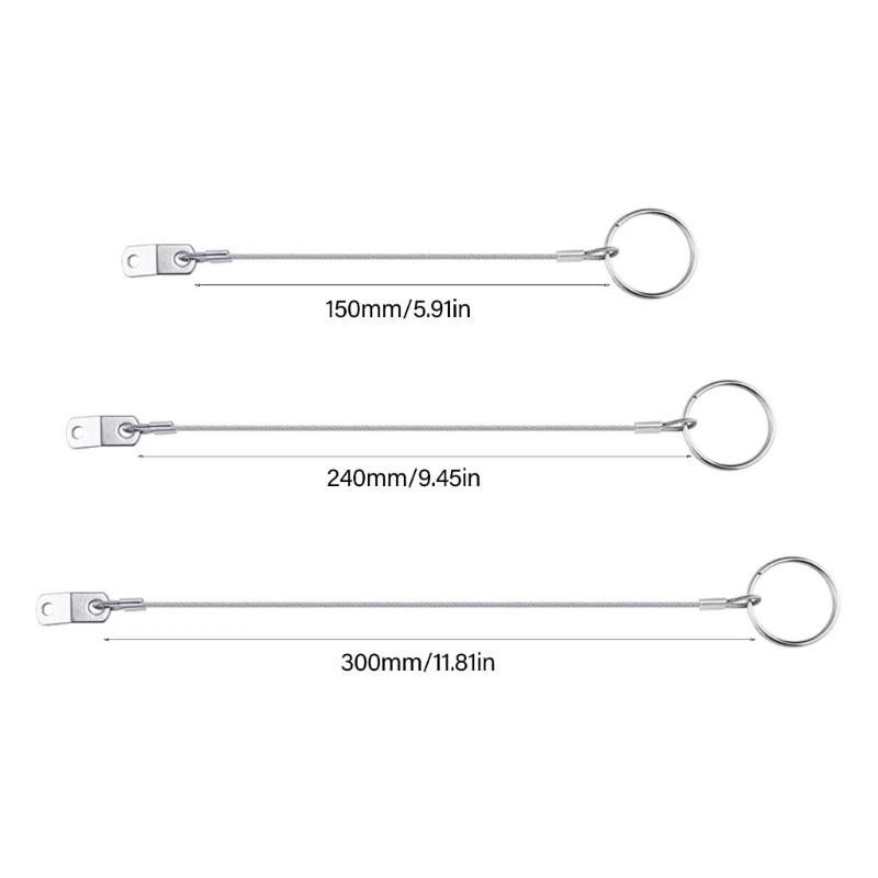 150 مللي متر/240 مللي متر/300 مللي متر الحبل كابل الأجهزة البحرية سلامة حبل سلك الإفراج السريع دبوس الفولاذ المقاوم للصدأ الحبل #6