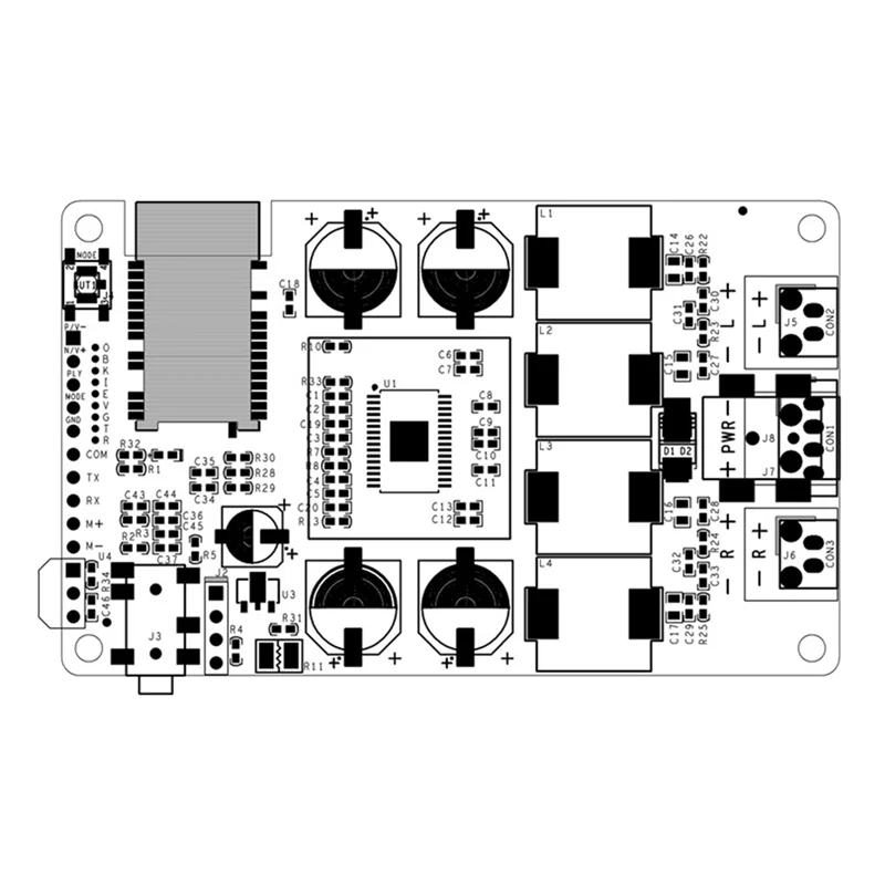Efficiente altoparlante con vibrazione a risonanza da 25 W per scheda amplificatore audio Bluetooth 5.0