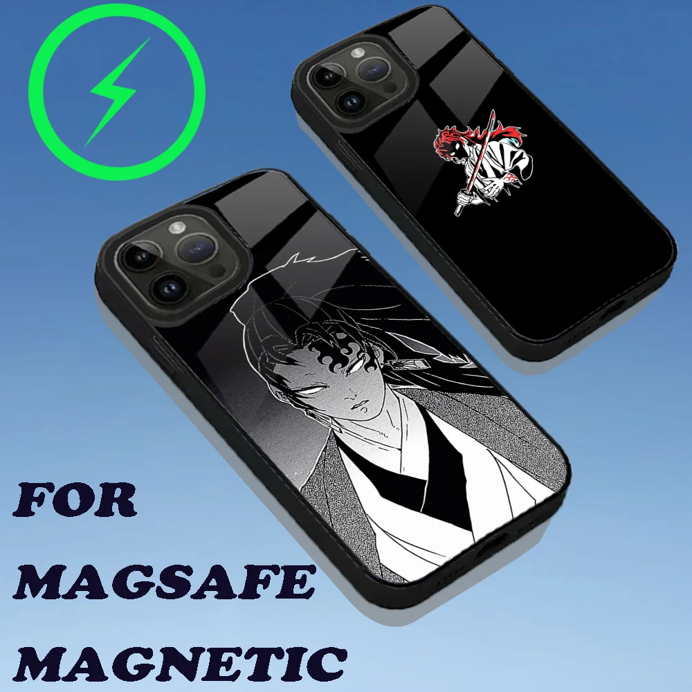 

D-DemonS S-Slayer Yoriichi Tsugikuni Phone Case For iPhone 15,14,13,12,11,Plus,Pro,Max Mini Magsafe Magnetic Wireless Charging