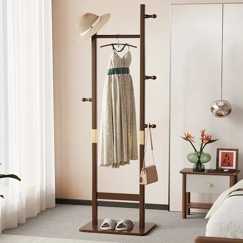 Hanger Rack Boutique Clothing Hall Corner Gold Shelf Furniture Luxury Industrial Clothes Large Couple Wardrobe Balcony Extension