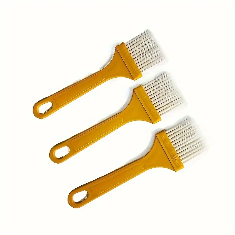 3 uds, cepillo de aceite, cepillo para hornear de calidad alimentaria, cepillo para barbacoa portátil, cepillo de aceite para cocinar en casa, cepillo de aceite creativo para barbacoa,