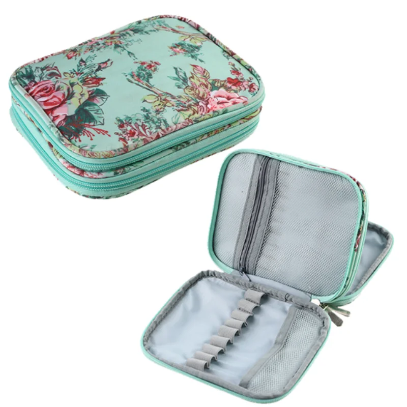 KOKNIT Empty Crochet Hooks Bag Zipper Storage Organizer Bag for Crochet Needles Knitting Tools Without Hooks and Accessories