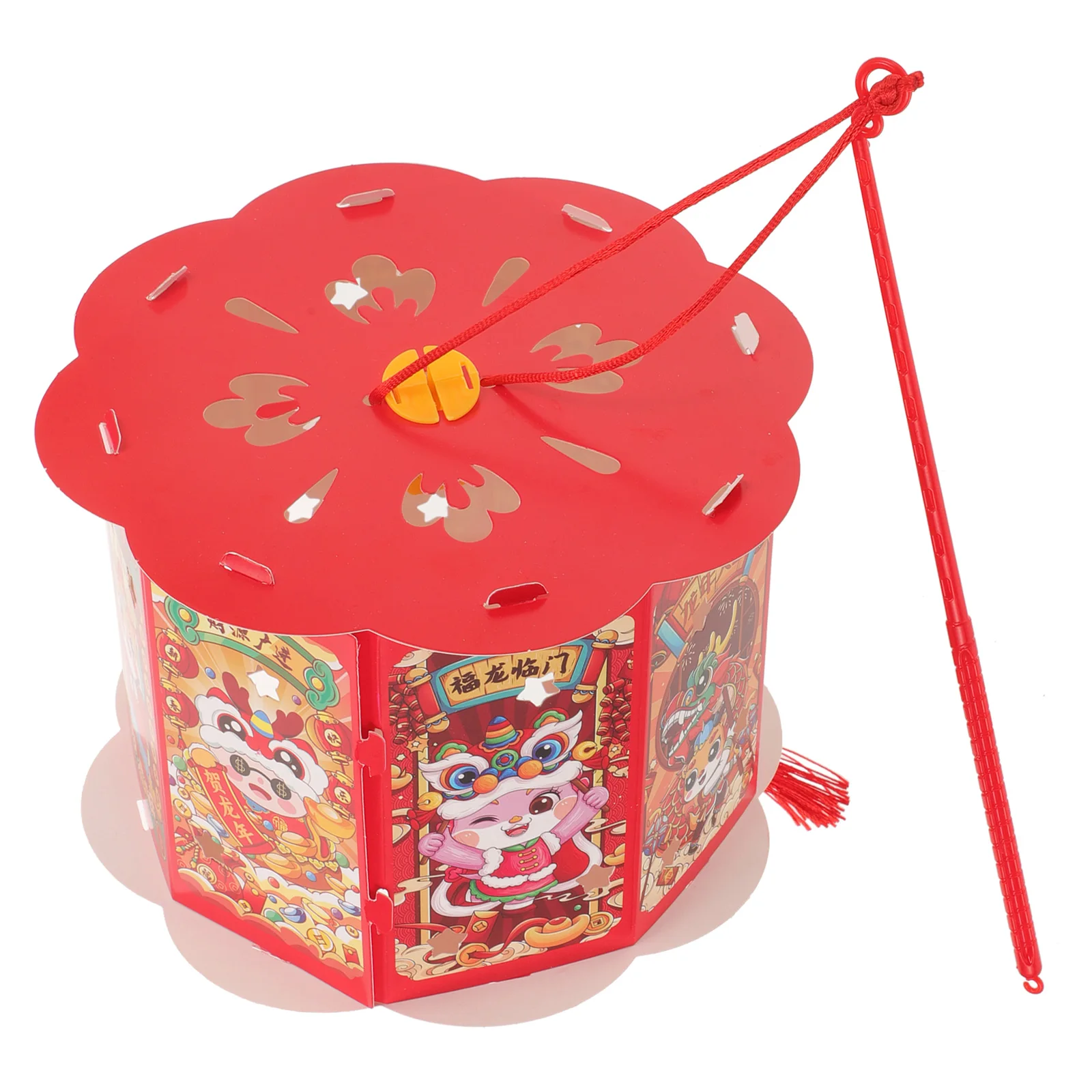 

Glowing Luminous Lantern Material Package Paper Lanterns Diy Festive Rectangle LED New Year Decorative Spring Festival