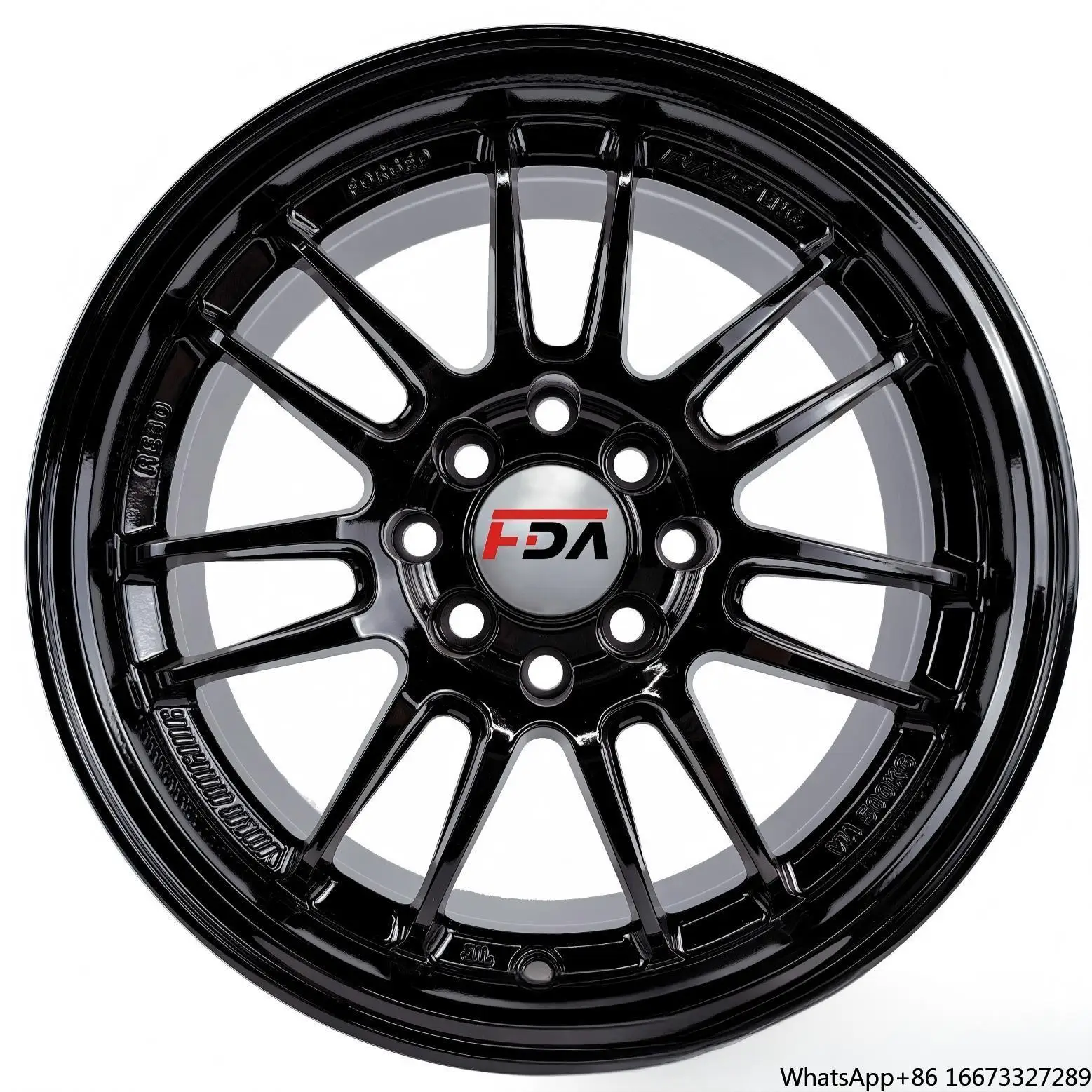 FBX021 15-Inch  Aluminum Alloy Car Wheel New Appearance with 4 Holes for Various Car Modifications 8 Holes Option