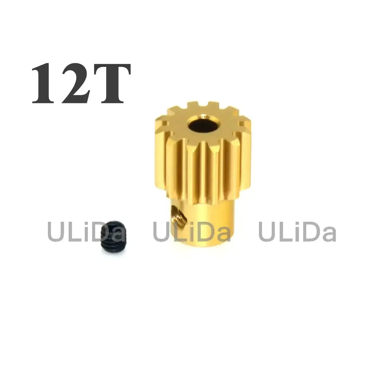 

5pcs Aluminum M0.8 32DP 3.175mm 12T 13T 14T 15T 16T Metal Pinion Motor Gear set for RC 1/10 Car Motor