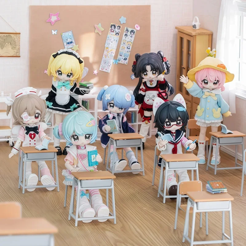 

Новая коллекция Little Key Setting, серия 1/12 Bjd, слепая коробка, каваи, аниме, кукла, экшн-фигурка, настольный орнамент, модель, подарок-сюрприз