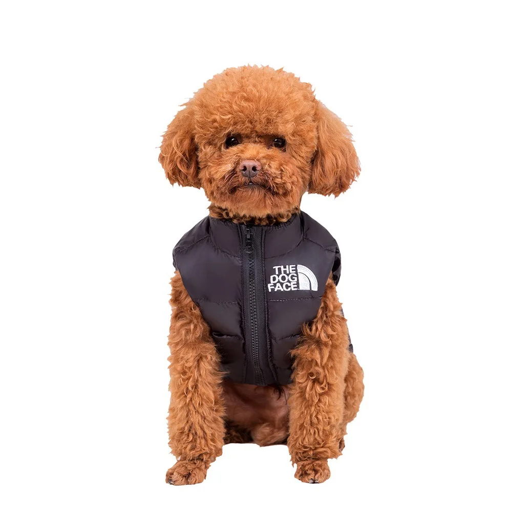 

Dog Clothes Fall And Winter Pet Dog Small Dogs Teddy Bears Thickened Warm Down Clothes Undershirt Undershirts Customizable