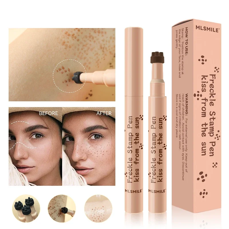 Simulated Freckle Pen Waterproof Concealer Dot Spot Pen 3D Seal Freckle Pen Easy To Apply Lasting Makep Tool Cosmetic 1PC