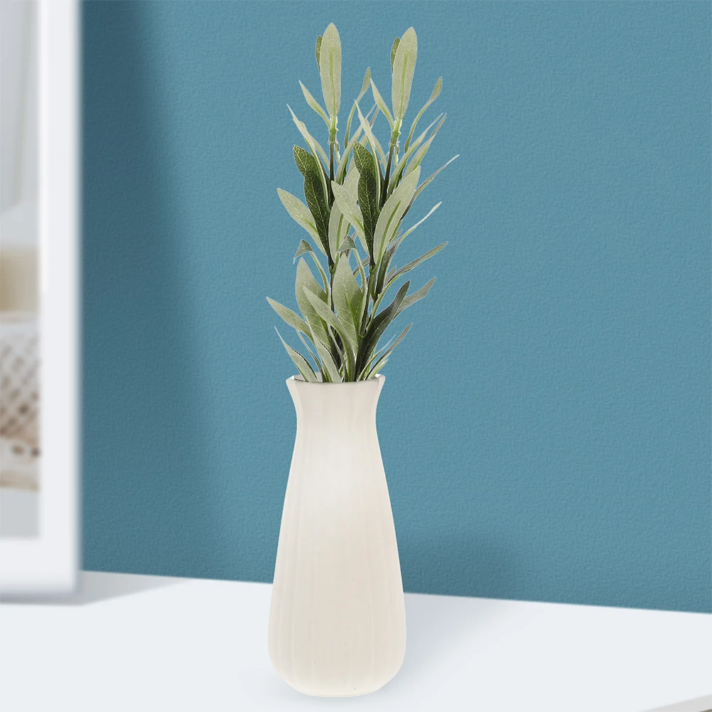 

10 Pcs Decorate Artificial Olive Branch Fake Plant Silk Cloth Branches with Leaves