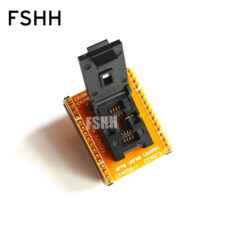 6*8mm QFN8 to DIP8 Adapter for SUPERPRO5000E/5000 CX1044 CX1032 CX1050 CX1062-1 adapter module can be used after modification