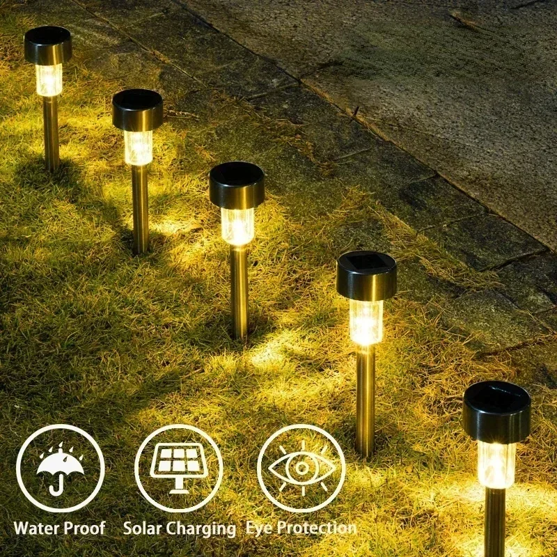 

Outdoor Solar Lights Garden Lamp Solar Powered Waterproof Landscape Path Outdoor for Yard Backyard Lawn Patio Decorative