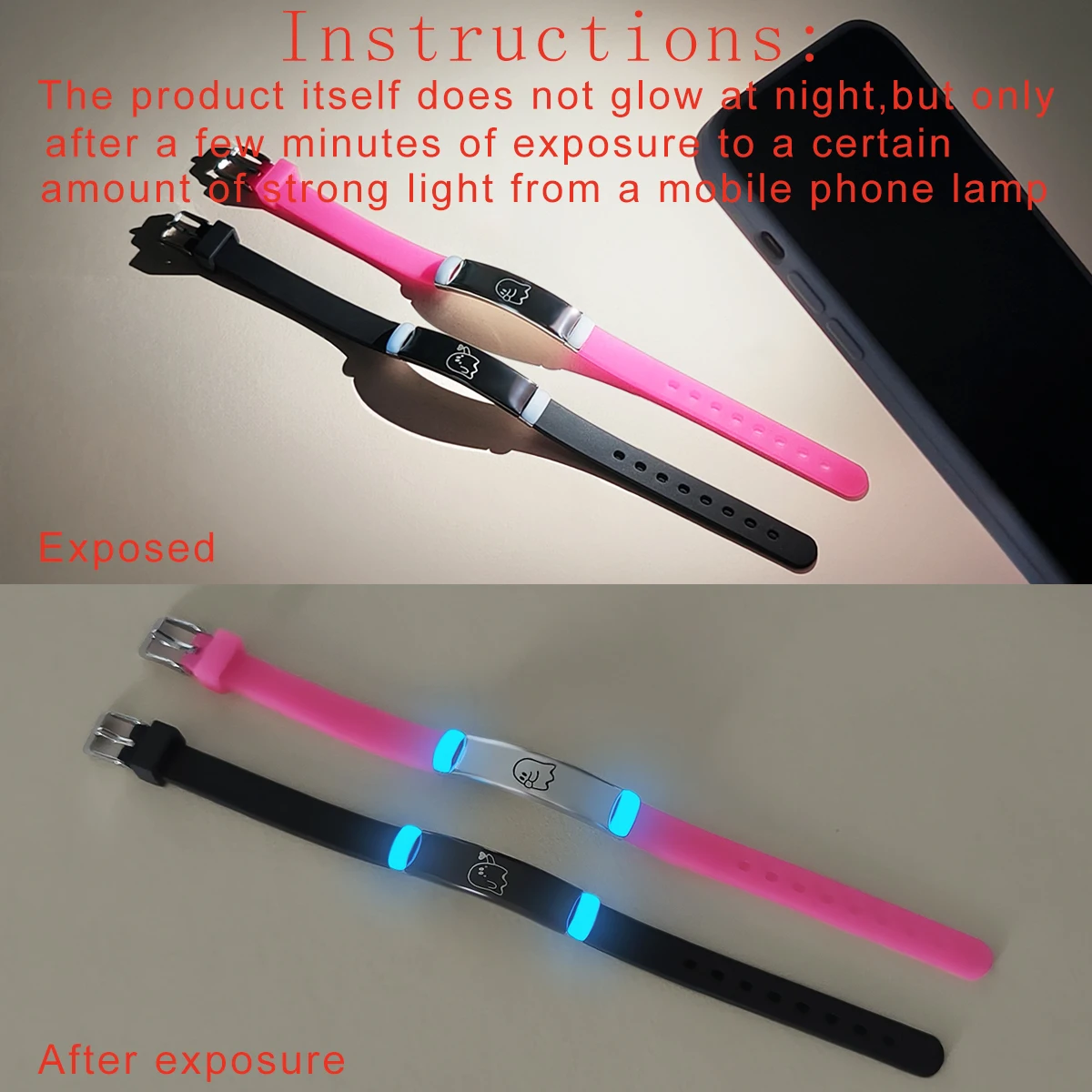 مجموعة مكونة من قطعتين من إكسسوارات متوهجة قزم الحب على شكل قلب أساور للأزواج مجوهرات اعتراف للزوجين على الموضة