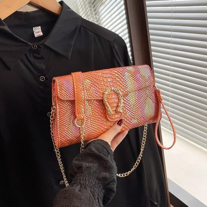 حقيبة كروس نسائية ذات علامة تجارية فاخرة، حقيبة كتف جلدية أنيقة، محفظة كلاسيكية للسيدات، حقيبة أنيقة #2