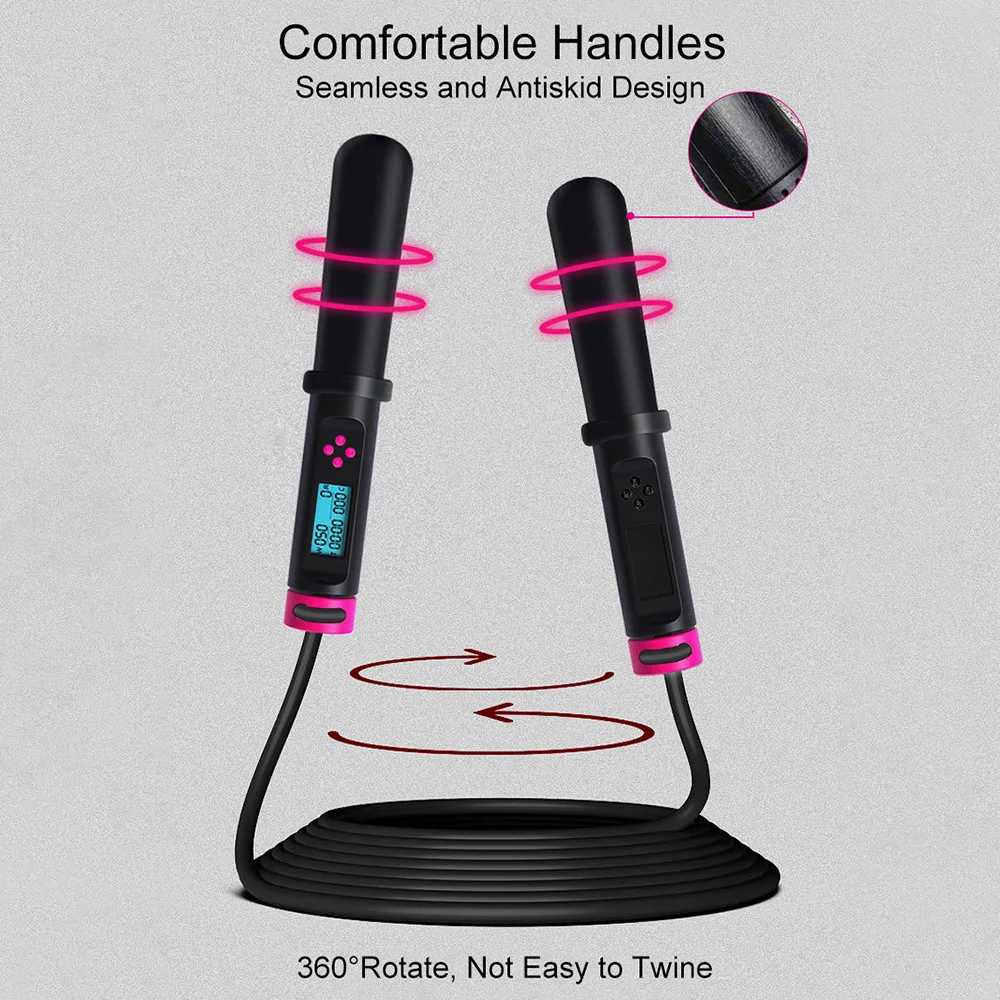 

Скакалка для фитнеса, цифровой ЖК-дисплей, таймер для подсчета калорий, установка веса, скакалка для упражнений, тренировки в тренажерном зале, спорт для детей и взрослых