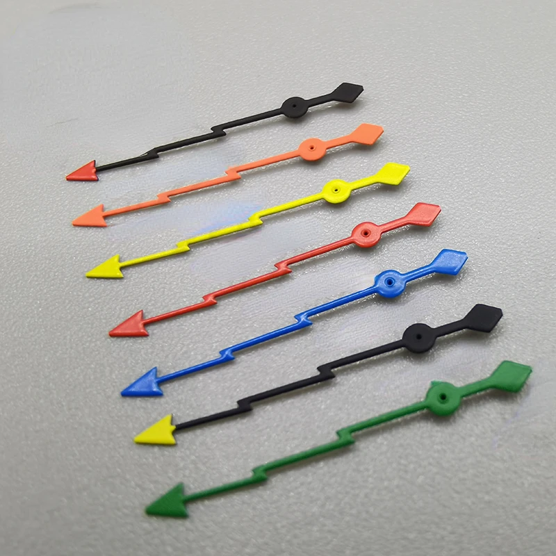 สายฟ้าเข็มนาฬิกาเข็มเหมาะสำหรับ NH35 NH36ดัดแปลงกันน้ำผีนาฬิกาอุปกรณ์เสริมสีดำประกอบตัวชี้