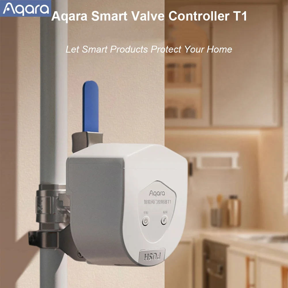 China Version Aqara Smart Valve Controller T1 Zigbee Easy Install APP Remote Control Countdown Shutoff Work HomeKit Aqara APP