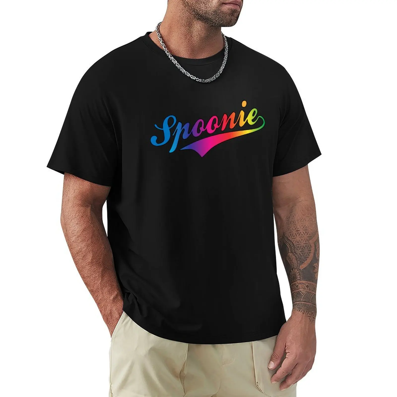 

Team Spoonie T-Shirt cute clothes vintage graphic tee T-shirts oversize luxury t-shirt men clothing