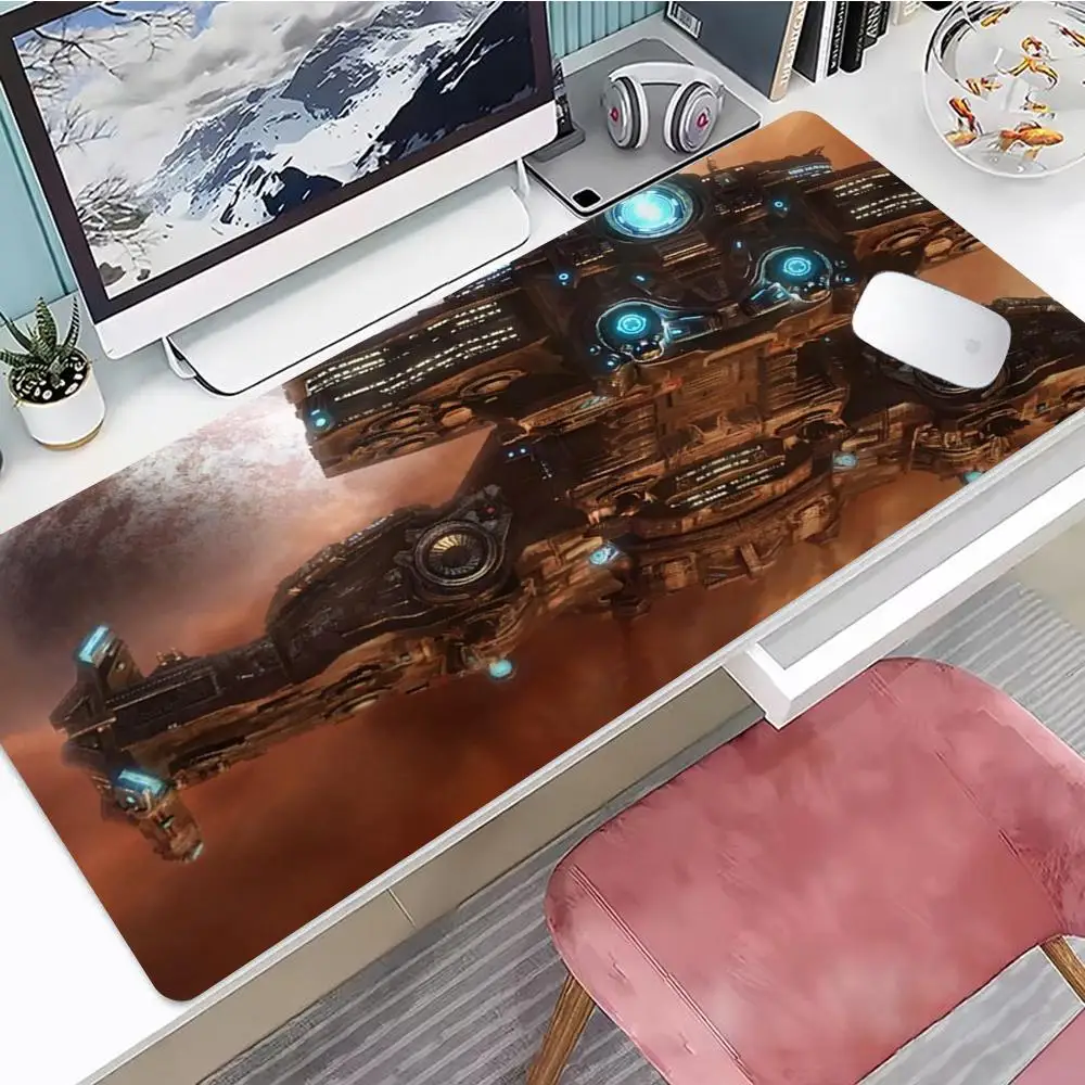

Space war Mouse Pad Gaming Mouse Pad, Mouse Pad with Edges and Non-Slip Rubber Base, Extended Mouse Pad