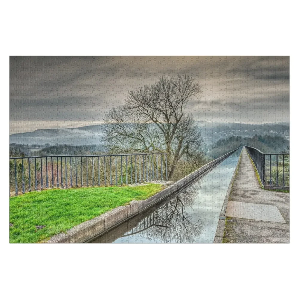 

Pontcysyllte Aqueduct Llangollen Wales Jigsaw Puzzle Wooden Boxes Customs With Photo Puzzle