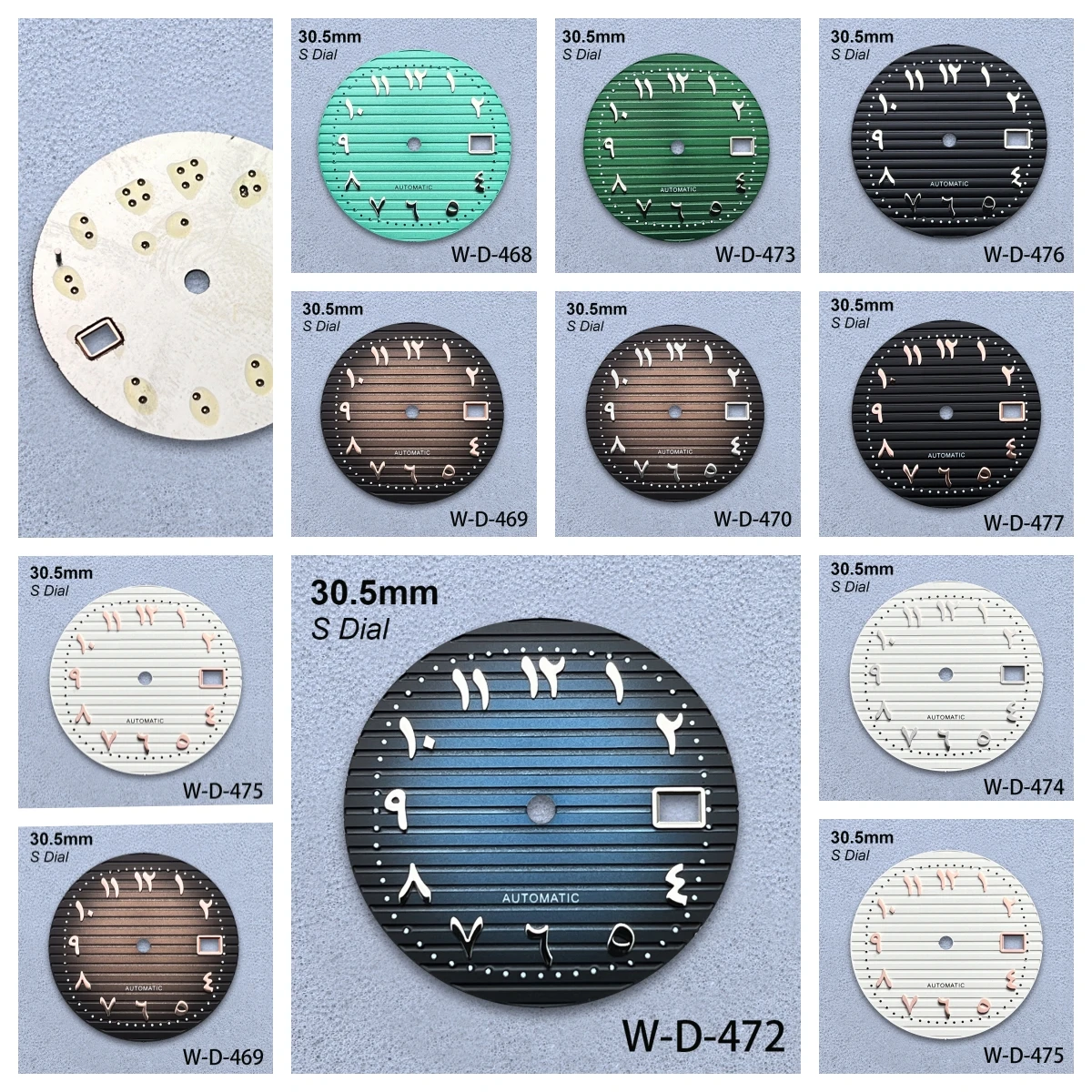 

30.5mm S Logo Arab Dial Fit NH35/NH36 Japanese Movement High-Quality Dial Watch Modified Accessories