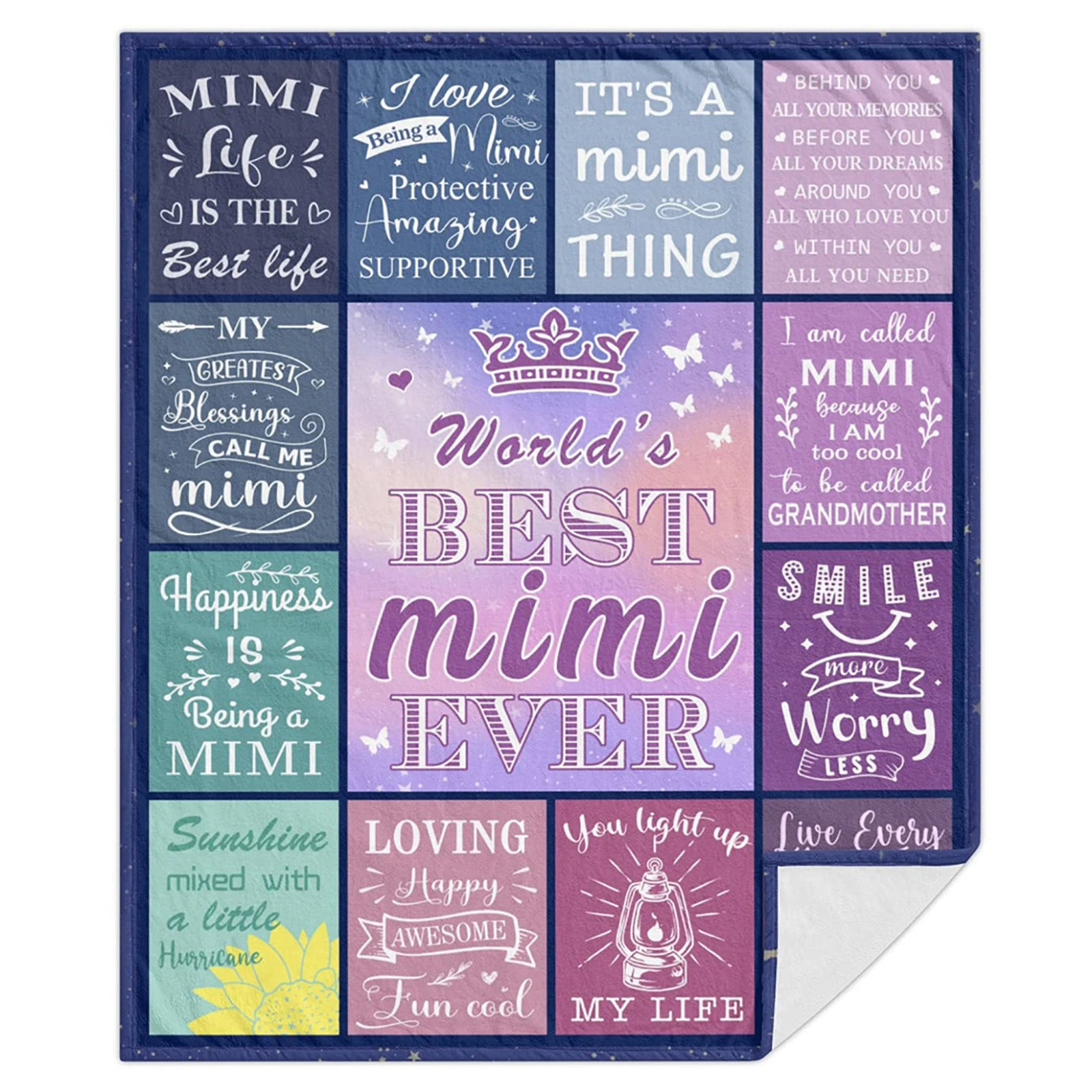 

Best Mimi Ever Flannel Blankets Fashion Birthday Gifts 3D Printed Throw Blanket Office Nap Portable Quilts 5 Size Dropshipping