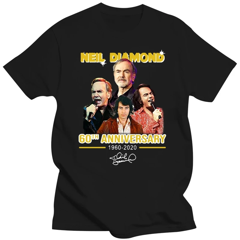 Neil Diamond 60Th Anniversary 1960-2929 Signature T-Shirt