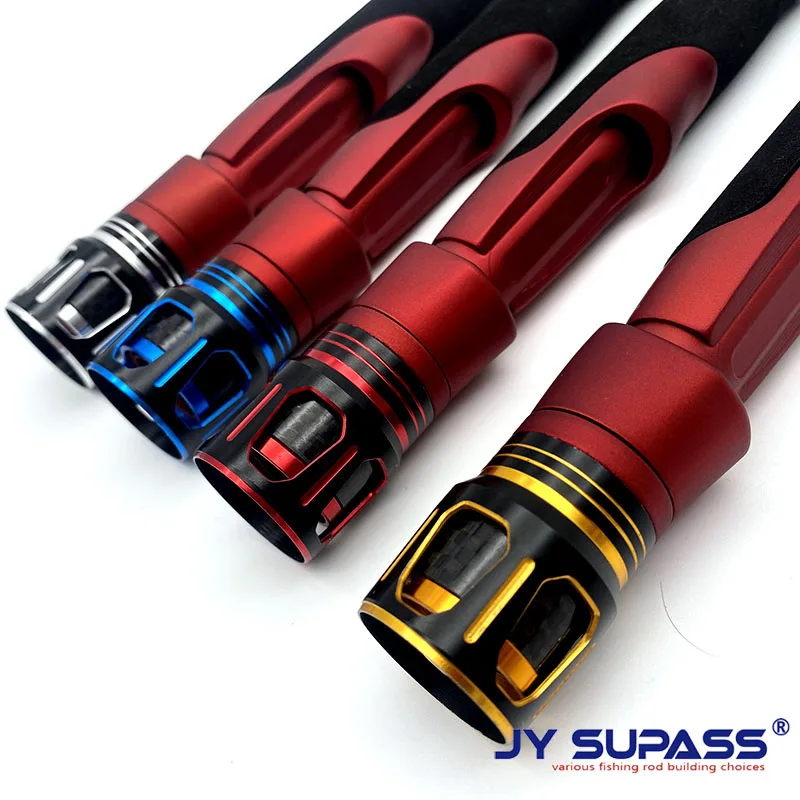 JY SUPASS Top Quality Reel Seat with Split Grips EVA foam custom fishing rod reel seat handle set repair fishing rod